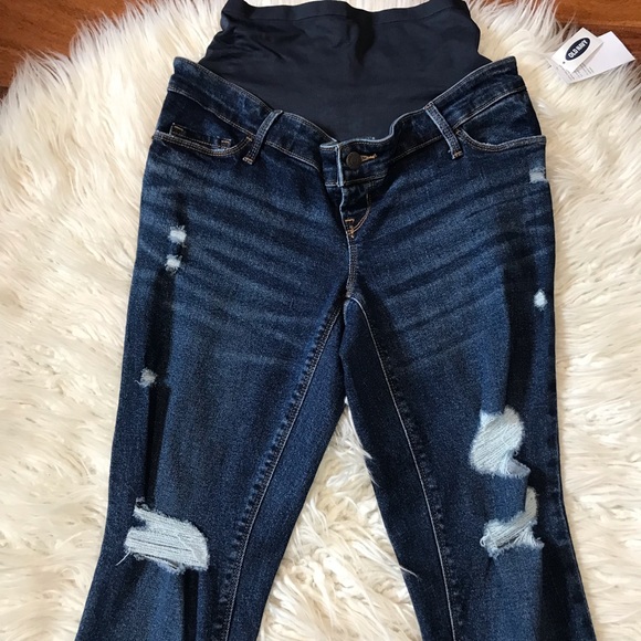 🌿 Maternity Full-Panel Boot-Cut Jeans - Picture 3 of 9